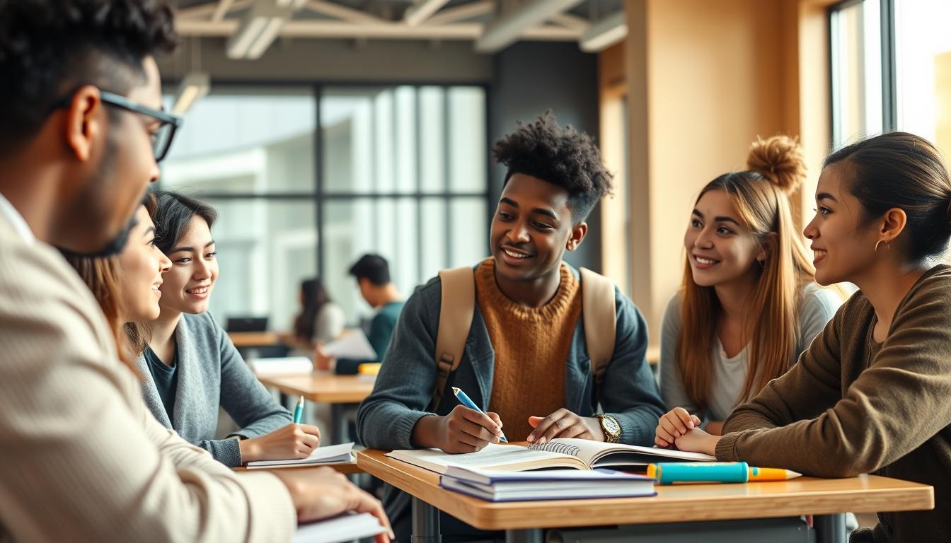 Structured study materials and learning resources on a desk